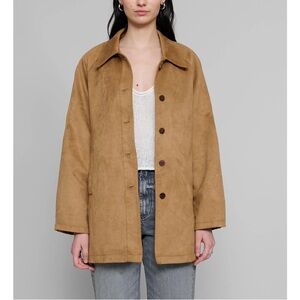 Never worn Suede Button Jacket in Camel size S/M. Sold out on Pixie Market.